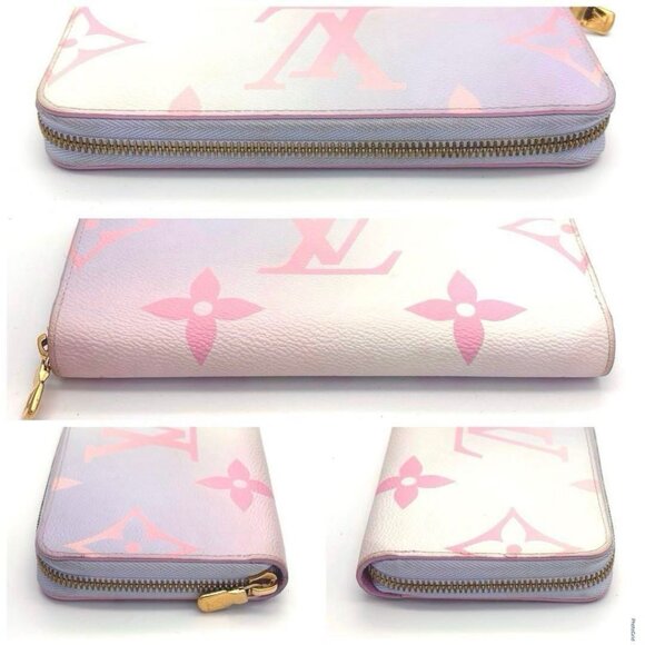 Louis Vuitton Monogram Giant Spring In The City Zippy Wallet Sunrise Pastel Pink - Picture 8 of 16